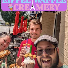 NEW LOCATION ALERT: Eiffel Waffle Has Landed in Fishers, Indiana!   Fishers just got a lot sweeter with Eiffel Waffle’s brand new location as they just opened!  
We had two ice creams and two milkshakes. All were delicious and we’re glad we stopped by to check it out! We highly recommend you go and try them!