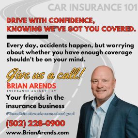 Are you & your car truly protected? Overprotected? Underprotected?
No one should be paying more than necessary but you also don’t want to be unprepared for the worst-case scenario.
Contact Team Brian Arends today for an insurance review, and let’s ensure you have the right protection plan personalized for only what you need.