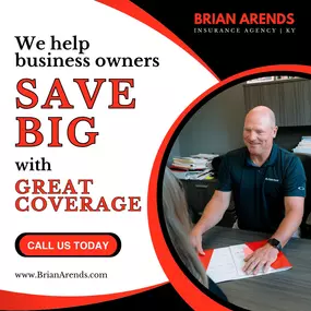 We help local business owners SAVE BIG with GREAT COVERAGE.  Call Team Brian Arends today to insure your business with the right insurance plans at the right price for you.