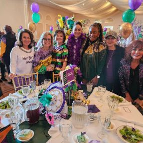 Hanging with our Gretna Mayor, Belinda Constant, Mardi Gras luncheon , fun times!