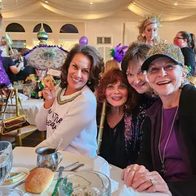 Hanging with our Gretna Mayor, Belinda Constant, Mardi Gras luncheon , fun times!