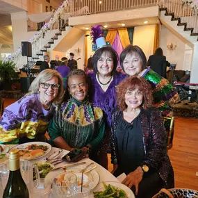 Hanging with our Gretna Mayor, Belinda Constant, Mardi Gras luncheon , fun times!