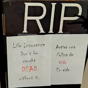 Life insurance..don't be caught dead without it!
Activa su póliza de vida, en vida!
State Farm offers an array of life policies to fit your needs and budget.  Call us today for a quote,  #504.366.1155