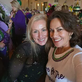 Hanging with our Gretna Mayor, Belinda Constant, Mardi Gras luncheon , fun times!