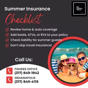 Summer fun is better when you’re covered! Before you hit the road, lake, or skies, check off our Summer Insurance Checklist!