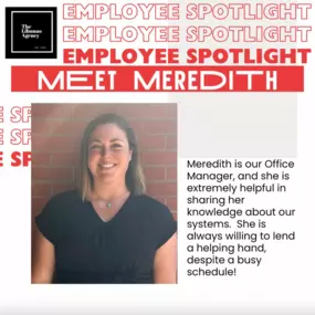 ???? Employee Spotlight ???? This week goes to our amazing Office Manager, Meredith! She’s dedicated to making our office efficient and always holds us accountable. ???? Thanks for all you do to keep us going, Meredith! ???????? 
#EmployeeSpotlight #ThankYou #thelibunaoagency