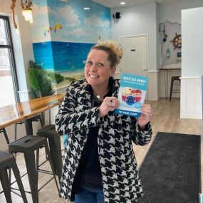 Quick stop at @nauticalbowlsstorrs today! If you haven’t checked out this new tasty business in town, be sure to soon! They are serving up healthy treats! Thanks Lisa for showing us your new place!