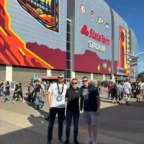 Anthony had a great time cheering on the final four at our State Farm stadium. Go huskies!