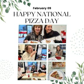 Happy National Pizza Day! The team at Theresa Hollander - State Farm enjoyed some delicious pizza to celebrate!