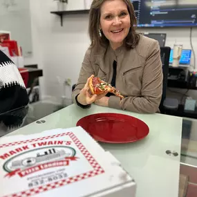 Happy National Pizza Day! The team at Theresa Hollander - State Farm enjoyed some delicious pizza to celebrate!