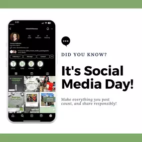 Happy Social Media Day! Let's take a moment to appreciate the power of connection, creativity, and community that social media brings to our lives. Remember to spread positivity.