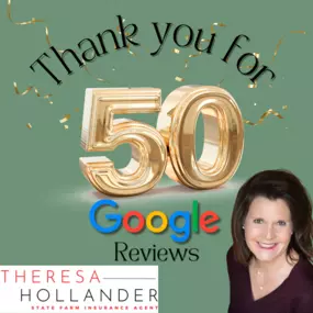 Thank you to our wonderful customers for 50 Google Reviews!