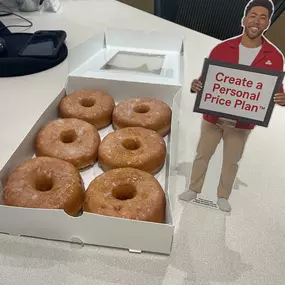 Celebrating State Farm’s 102 years of business with Jake and some donuts! ????????