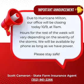 With Hurricane Milton approaching, it's crucial to know your evacuation zone and follow local orders. If you're instructed to evacuate, do so immediately to ensure the safety of your family. Preparation is key—act now and stay safe!