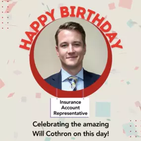 Join us in wishing a very Happy Birthday to Will, one of our amazing Insurance Account Representatives! ???????? Will's dedication and hard work make him a valuable team member. We're so lucky to have him! Have a fantastic day filled with joy and celebration, Will. Here's to another year of outstanding achievements and happiness! ???? - From all of us at Team Scott Cameron