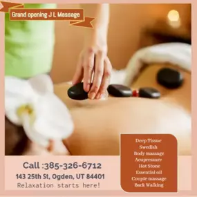 A hot stone massage is a type of massage therapy. It's used to help you relax and ease tense muscles 
and damaged soft tissues throughout your body.