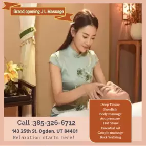 Whether it's stress, physical recovery, or a long day at work, JL Massage has helped 
many clients relax in the comfort of our quiet & comfortable rooms with calming music.