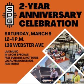 We’re celebrating two amazing years at South Point Grocery on Saturday, March 9, from 12-4 pm. Join us for live music, in-store specials, samples from local vendors, free burgers and hot dogs, and much more! 136 Webster Avenue