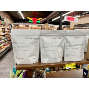At South Point Grocery, we are proud to offer a wide array of local products alongside our usual grocery goodies! From farm fresh produce to artisanal treats like this small batch of locally made granola from Indu Bakery! Add a bag to your cart during your next shopping trip at South Point Grocery.