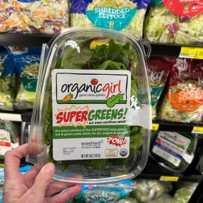 At South Point Grocery, we are delighted to offer Organicgirl Supergreens Salad Mix alongside our usual grocery items. The delicious salad mix is a blend of five flavors: tangy red and green chard, hearty bok choy, and spicy arugula accented with mild, sweet spinach. Make your way to South Point Grocery to grab a package for the week!