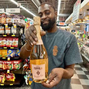 STAFF PICK from South Point Grocery-Francis Ford Coppola Winery Diamond Collection Prosecco Rose! This sparkling import features flavors of strawberry, citrus, and cherry. If you’re looking for a refreshing and delicious wine, this one’s for you. Stop by South Point Grocery and grab a bottle today!