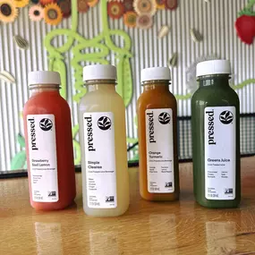 Want a quick boost of fruits and veggies? Try these juices from Pressed Juicery!  Each one is crafted using seasonal produce and no preservatives. Whether you’re looking for a blend of greens, a delicious lemonade, or a detoxifying boost of ginger, there are lots of options in the Pressed lineup! Make your way to South Point Grocery and try one today!