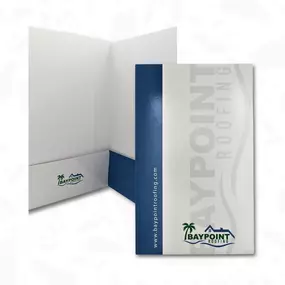 Make a lasting impression with custom presentation folders from REDBiRD PRINTING. Perfect for meetings and events, our durable folders feature two inside pockets, optional business card slots, and premium card paper. Contact us at 866-695-2706 to get started today!