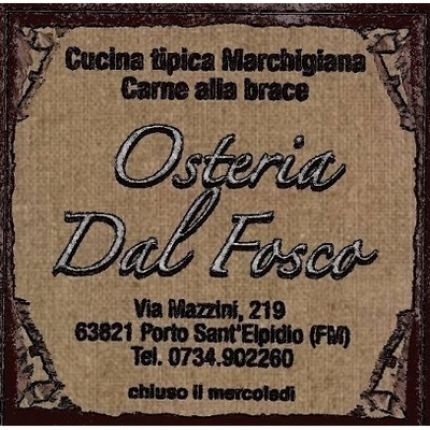 Λογότυπο από Ristorante Osteria dal Fosco