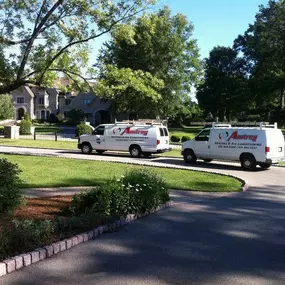 Academy Air Heating, Cooling, Plumbing and Electric vans