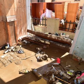 storm damage in a florida home