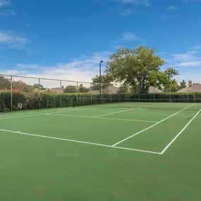 large outdoor tennis court