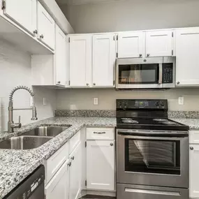 upgraded kitchen with modern appliances