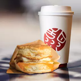 Breakfast Sandwich & Coffee