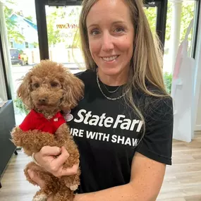 We love it when Sable gets to visit the office! Bring your pup in to say hello, and we can answer your insurance questions or provide a quote.  We are pet friendly!