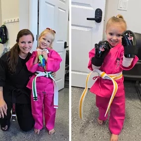 Young kids practicing karate at Dojo Karate in Maple Grove, MN