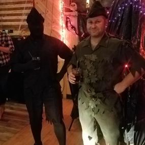 Peter Pan and his shadow at the Halloween party at Osseo/maple grove American Legion