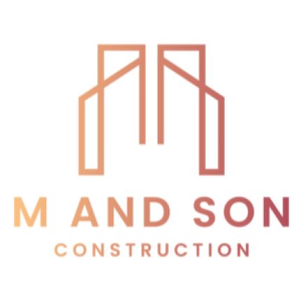 Logo van M and Son Construction. Comercial and residential