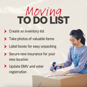 Are you planning a move to a new city, across town, or just around the corner? Moving can be both exciting and hectic. Here are a few must-do items for your moving to-do list!