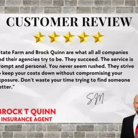 We love customer reviews! Call us for top notch service and insurance for a free quote