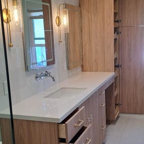 Custom bathroom cabinets