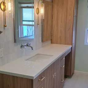 Custom bathroom cabinets