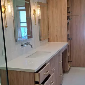 Custom bathroom cabinets