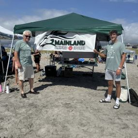 What a great event for all involved.  The Mainland Unified Team and The Heart of Surfing combined to give kids with special needs the chance to get on a surfboard and Hang 10!!! 
    It was so nice to see so many kids on the surfboards out on the waves.   Way to go Dave, Sarah & Erika!!