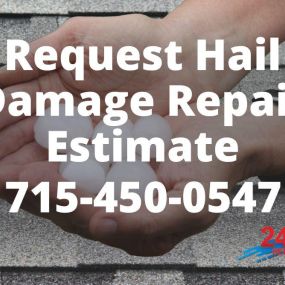 Pictured here is a hail damaged roof in Luck, WI.  As your local Luck roof contractor, we understand that many homeowners don’t know their roof experienced hail damage for a variety of reasons.