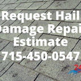 Pictured here is a hail damaged roof in Siren, WI.  As your local Siren roof contractor, we understand that many homeowners don’t know their roof experienced hail damage for a variety of reasons.