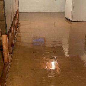 Pictured here is Siren Wisconsin water damage in a basement caused by a flash flood.  Many Siren homes don’t have drain tiles in the basement to move water away from the foundation.