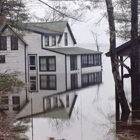 Pictured here is Spooner Wisconsin water damage.