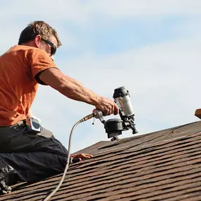 Pictured here is a hail damaged and storm damaged roof in Danbury, WI.  As your local Danbury roof contractor, we understand a well-maintained roof contributes significantly to a home's energy efficiency.