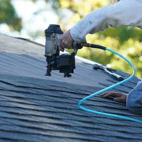 Pictured here is a hail damaged and storm damaged roof in Webster, WI.  As your local Webster roof contractor, we understand a well-maintained roof contributes significantly to a home's energy efficiency.