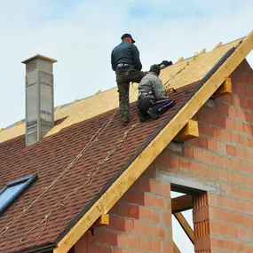 Pictured here is a hail damaged and storm damaged roof in Luck, WI.  As your local Luck roof contractor, we understand a well-maintained roof contributes significantly to a home's energy efficiency.